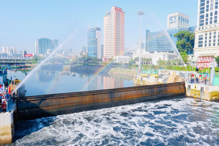 Cống ngăn triều đầu tiên của dự án 10.000 tỷ đồng tại TP. Hồ Chí Minh