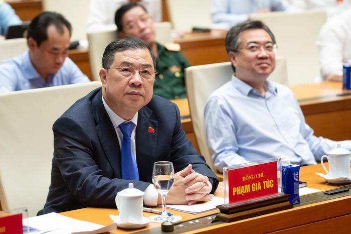 Các đại biểu tham dự hội nghị tại điểm cầu Hội trường Diên Hồng, Nhà Quốc hội. Ảnh: Phạm Thắng