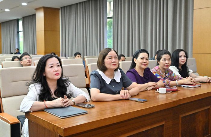 Các đại biểu tham dự hội nghị tại điểm cầu 35 Ngô Quyền, Hà Nội. Ảnh: Quang Khánh