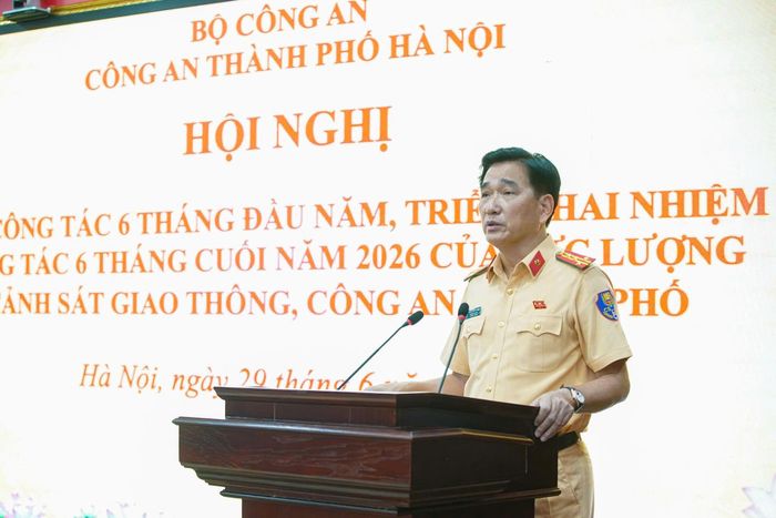 Đại tá Trần Đình Nghĩa, Trưởng phòng CSGT phát biểu