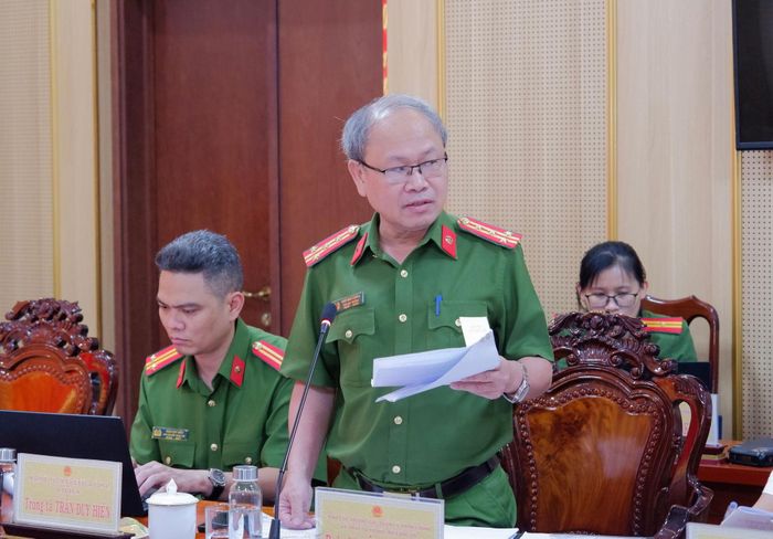 Phó Cục trưởng Cục Cảnh sát quản lý hành chính về trật tự xã hội (C06), Bộ Công an, Đại tá Ngô Như Cường phát biểu