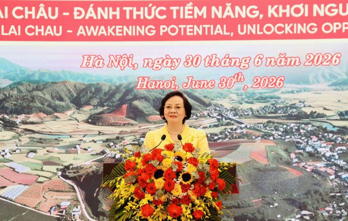 Bí thư Trung ương Đảng, Phó Thủ tướng Chính phủ Phạm Thị Thanh Trà phát biểu tại hội nghị.