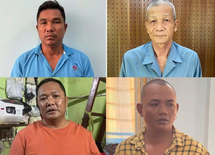 Các bị can Nguyễn Văn Nghi, Nguyễn Văn Nghị, Đặng Văn Tâm và Hunh Si Phan.