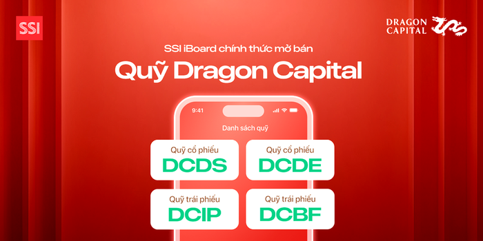 Danh sách 4 sản phẩm quỹ mở của Dragon Capital trên SSI iBoard