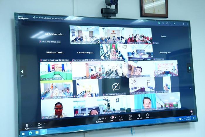 Các điểm cầu trực tuyến.