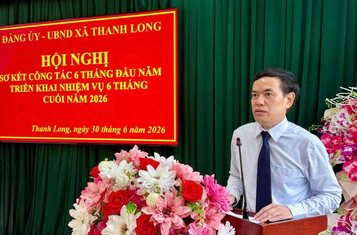 Giám đốc Báo và Phát thanh, Truyền hình Cao Bằng Sầm Việt An phát biểu tại hội nghị.