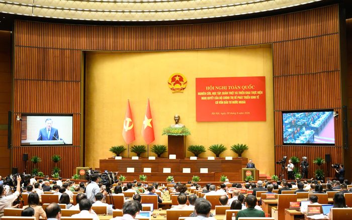 Quang cảnh Hội nghị tại Hội trường Diên Hồng. Ảnh: Như Ý