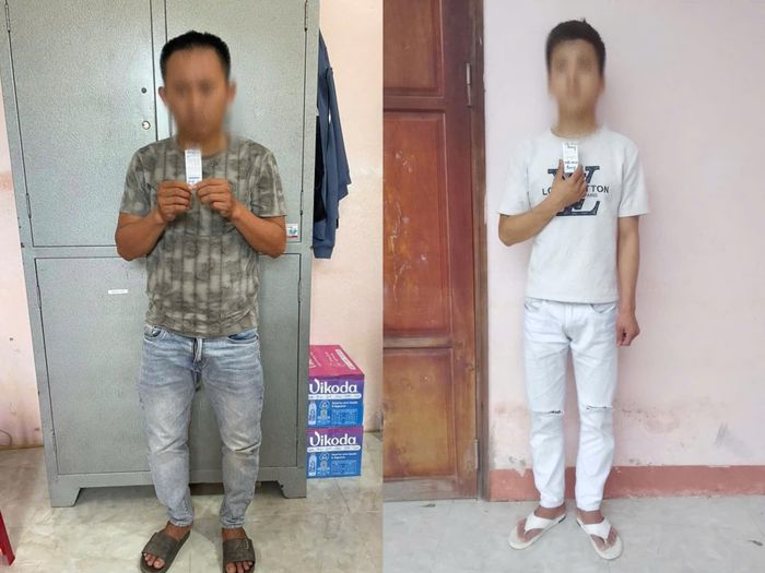 Đối tượng Nguyễn Thành Long và Trần Minh Quang. Ảnh: CA TP Đà Nẵng.