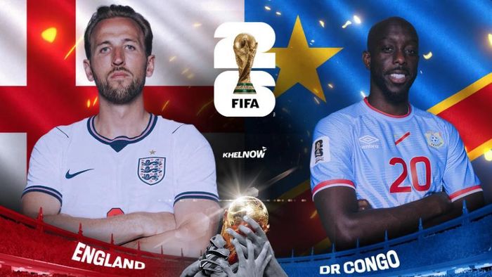 World Cup 2026: Anh đụng độ Congo. Ảnh: Khelnow