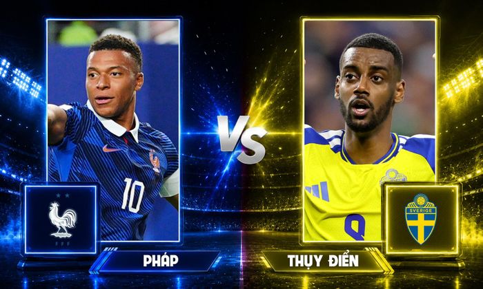 Pháp đấu với Thụy Điển ở vòng 1/16 World Cup 2026.