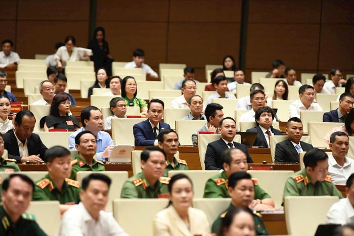 Các đại biểu dự hội nghị tại điểm cầu Trung ương. Ảnh Viết Thành