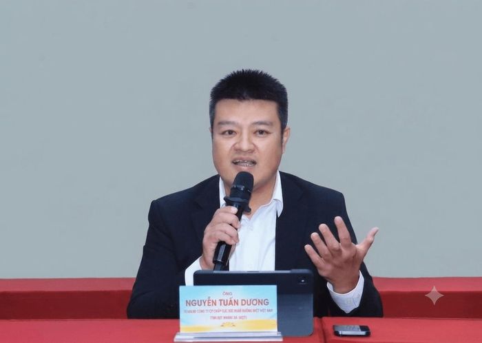 Ông Nguyễn Tuấn Dương - Nhà sáng lập, Công ty CP chăm sóc sức khỏe đường ruột Việt Nam. Ảnh: Quang Thái