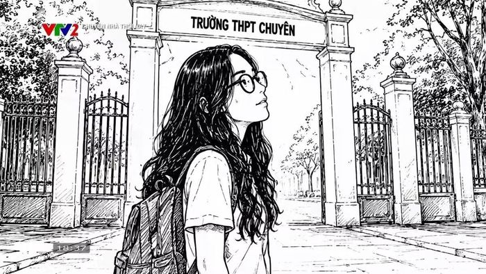 Thi đỗ một trường chuyên THPT từng là ước mơ của Phương Hà. Ảnh cắt từ clip.