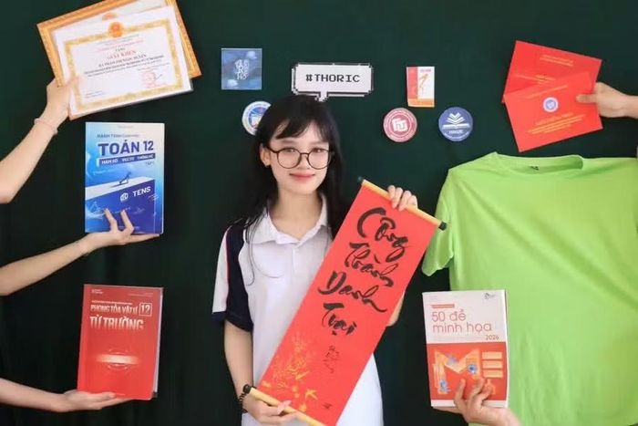 Đặng Quỳnh Trang - học sinh 12C3, Trường THPT chuyên Lê Quý Đôn. (Ảnh: Trường THPT chuyên Lê Quý Đôn)