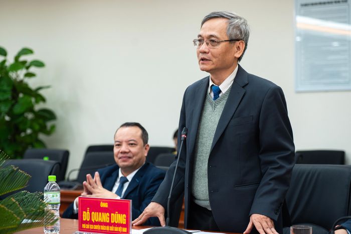  Ông Đỗ Quang Dũng - Phó chủ tịch chuyên trách Hội Xuất bản Việt Nam. Ảnh: Đinh Hà.