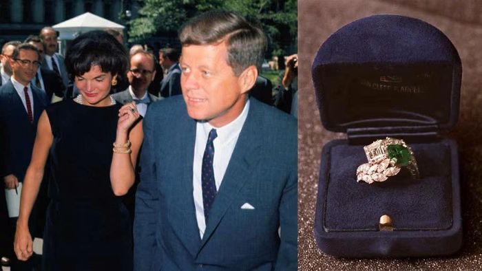 Chiếc nhẫn Toi et Moi được cố Tổng thống Mỹ John F. Kennedy tặng vợ. Ảnh: Vogue.