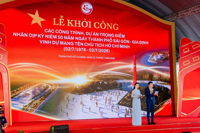  Lễ khởi công các công trình, dự án trọng điểm chào mừng kỷ niệm 50 năm ngày Thành phố Sài Gòn - Gia Định vinh dự mang tên Chủ tịch Hồ Chí Minh (2/7/1976 - 2/7/2026). Ảnh: CĐT. 
