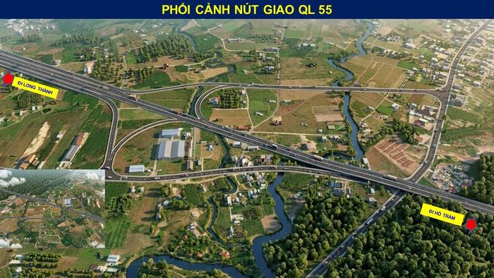 Sau khi qua ngã 6 xã Đá Bạc, tuyến cao tốc sẽ tiếp tục kéo dài hướng đến thị trấn Phước Bửu, huyện Xuyên Mộc cũ. Tại đây, tuyến đường sẽ giao cắt với Quốc lộ 55 và băng qua khu bảo tồn thiên nhiên Bình Châu - Phước Bửu, một trong những vùng sinh thái rừng ven biển quý hiếm còn lại ở Đông Nam Bộ.
