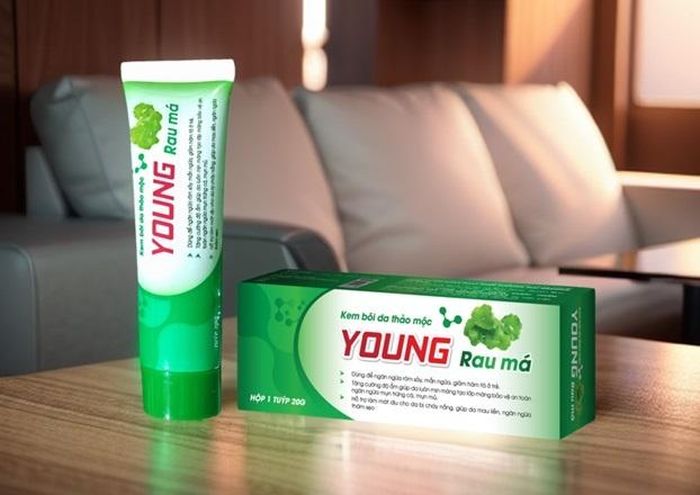 Kem bôi da thảo mộc YOUNG RAU MÁ (hộp 1 tuýp 20 g).