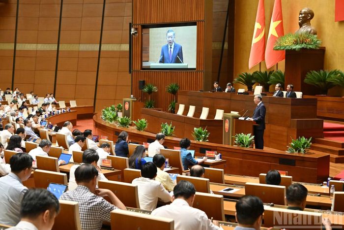 Tổng Bí thư, Chủ tịch nước Tô Lâm phát biểu chỉ đạo hội nghị.