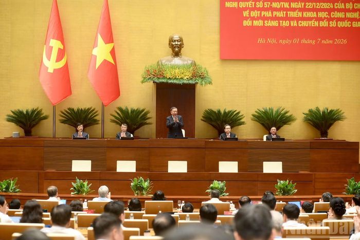 Tổng Bí thư, Chủ tịch nước Tô Lâm và các đồng chí lãnh đạo Đảng, Nhà nước chủ trì hội nghị.