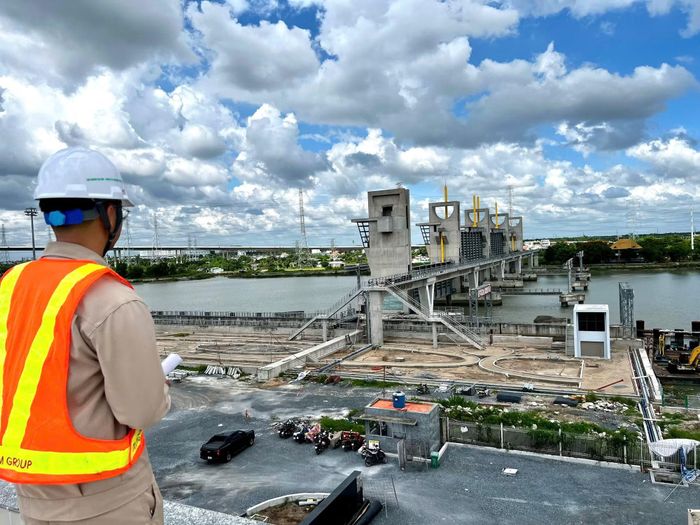 Dự án cống Mương Chuối đã hoàn thành khoảng 94% khối lượng thi công.