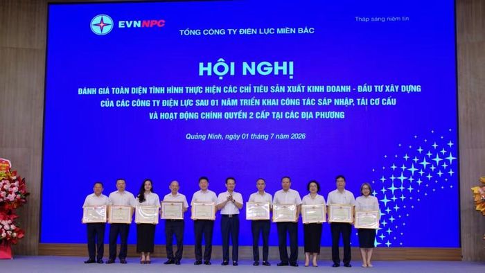 Khen thưởng các đơn vị có thành tích trong công tác tái cơ cấu sắp xếp, tổ chức bộ máy.