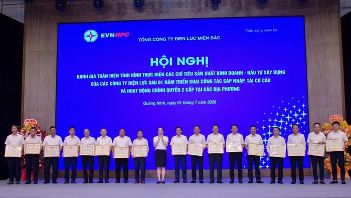 Khen thưởng các đơn vị có thành tích trong công tác tái cơ cấu sắp xếp, tổ chức bộ máy.