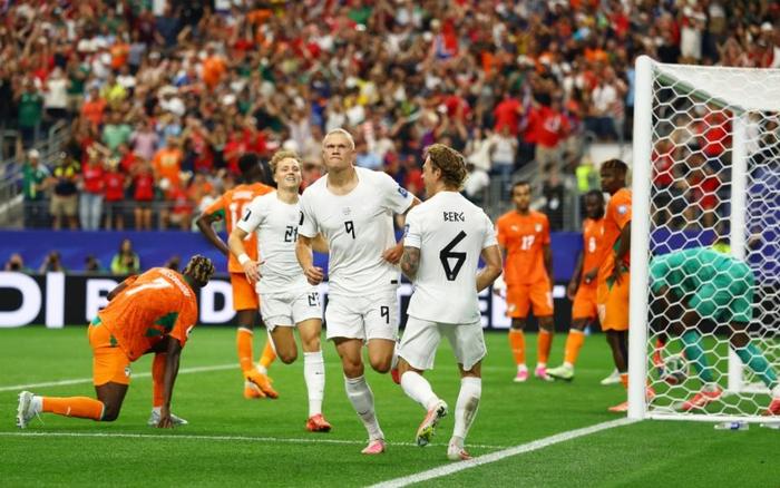 Erling Haaland ghi bàn thắng quyết định giúp Nauy giành vé vào vòng 1/8 World Cup 2026. Ảnh: Reuters