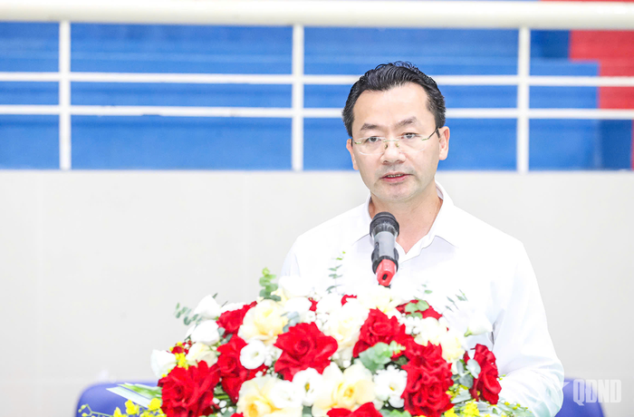 Ông Phạm Xuân Tài phát biểu khai mạc.