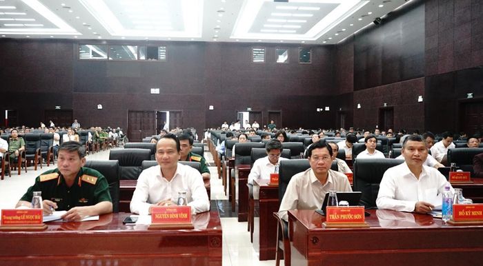 Các đại biểu tham dự hội nghị tại điểm cầu Đà Nẵng