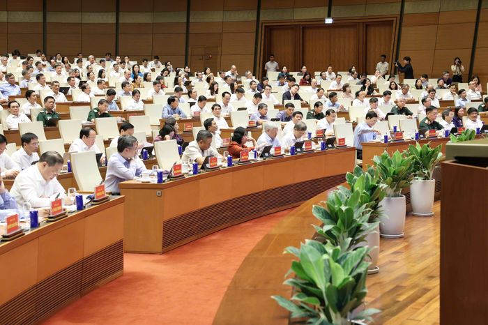  Các đại biểu dự hội nghị tại Hội trường Diên Hồng, Nhà Quốc hội. Ảnh: QUỐC HỘI 