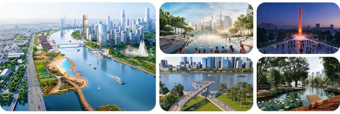  Phối cảnh Dự án Công viên văn hóa Bến Nhà Rồng - Khánh Hội và cây xanh công cộng ven sông Sài Gòn. Ảnh: SỞ XÂY DỰNG TPHCM 