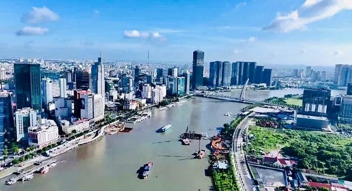 TPHCM nhìn từ trên cao.