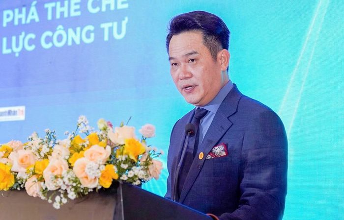 Anh Đặng Hồng Anh phát biểu tại chương trình. Ảnh: CTV