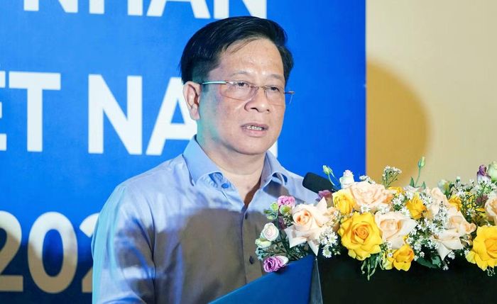 Ông Hồ Văn Mừng phát biểu tại chương trình. Ảnh: CTV