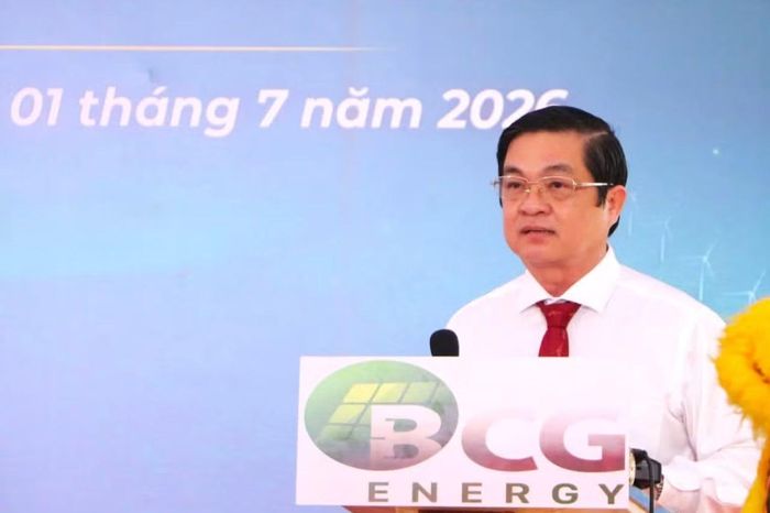 Ông Huỳnh Chí Nguyện, Phó Chủ tịch UBND tỉnh Cà Mau phát biểu tai buổi lễ động thổ.