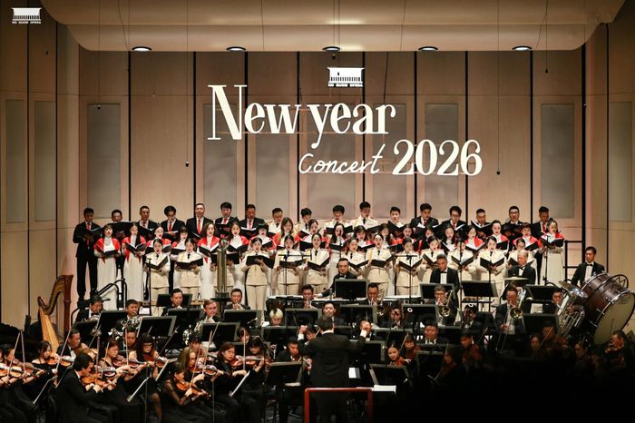 Chương trình hòa nhạc New Year Concert 2026 chào Xuân Bính Ngọ diễn ra tại Nhà hát Hồ Gươm. Ảnh: HGO