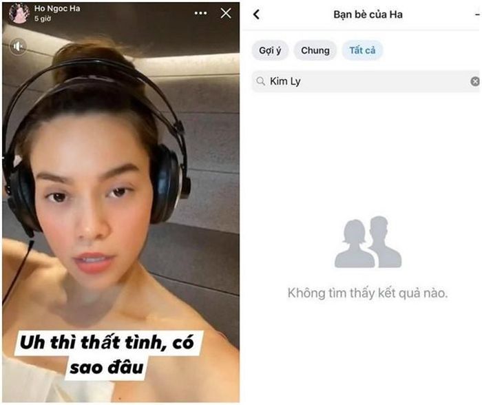 Cuối năm 2019, cặp đôi đứng trước cơn bão tin đồn. Hồ Ngọc Hà liên tục đăng những dòng trạng thái ẩn ý như "Ừ thì thất tình, có sao đâu". Kim Lý cũng vắng mặt trong chuyến lưu diễn ở Mỹ của bạn gái. Người hâm mộ hoang mang nhưng cặp đôi không giải thích, không đính chính. Chỉ ít ngày sau, Hồ Ngọc Hà đăng đoạn clip sánh bước bên Kim Lý, tự chốt: "Bọn mình chưa bao giờ kết bạn trên Facebook và cũng sẽ không có nhu cầu kết bạn trên đó. Lớn rồi không thích chơi trò trẻ con".