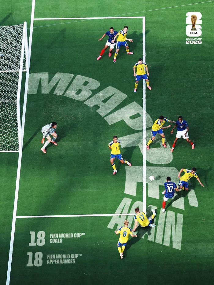 Khoảnh khắc Mbappe mở tỷ số cho Pháp trước Thụy Điển - Ảnh: ESPN
