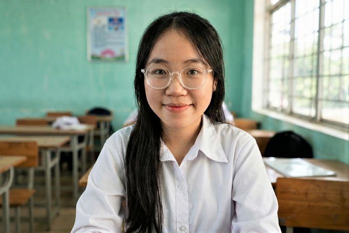 Trần Hà Yên trở thành thủ khoa TP Đà Nẵng với tổng điểm 38 tại kỳ thi tốt nghiệp THPT năm 2026. Ảnh: T.H