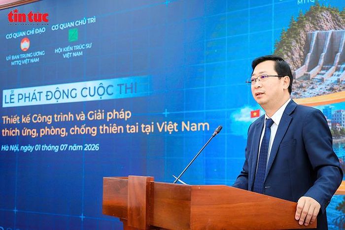Phó Chủ tịch Ủy ban Trung ương MTTQ Việt Nam Cao Xuân Thạo phát biểu tại sự kiện.