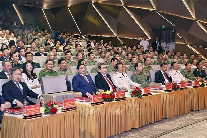 Chủ tịch Quốc hội Trần Thanh Mẫn và đại biểu dự Lễ kỷ niệm. Ảnh: Doãn Tấn/TTXVN