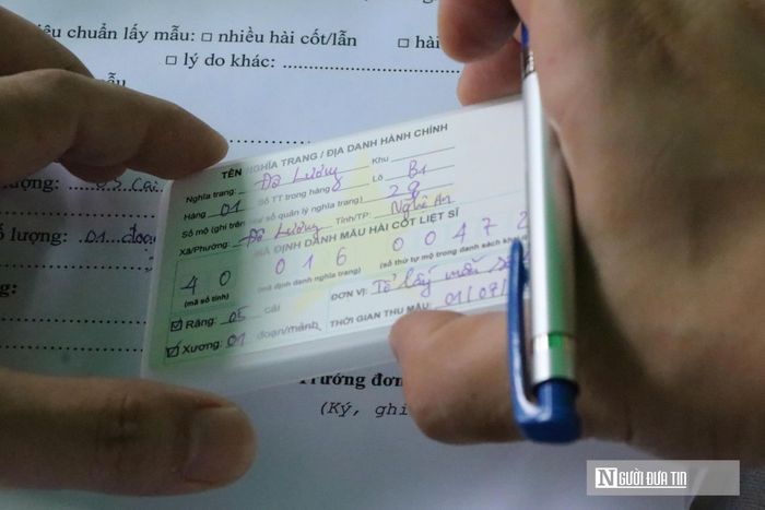 Sau khi lấy mẫu, toàn bộ hồ sơ dữ liệu sẽ được số hóa và bàn giao cho cơ quan chức năng để tiến hành giám định ADN.