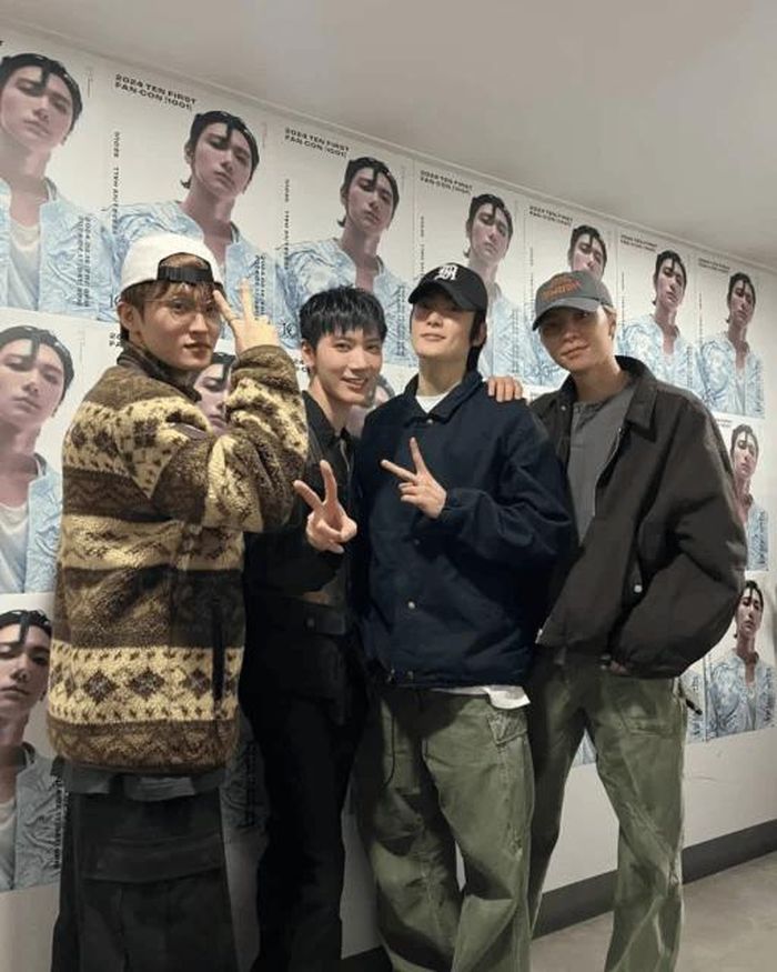 Từ trái sang phải: Mark Lee, TEN, Jaehyun và Johnny.