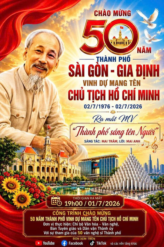 Poster MV "Thành phố sáng tên Người". Ảnh: BTC
