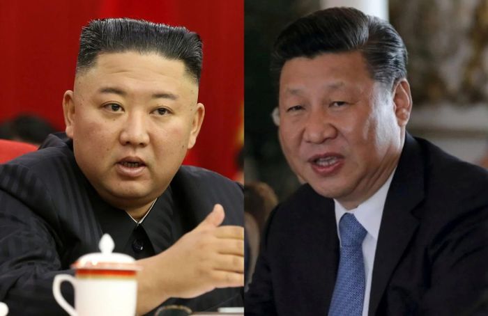 Nhà lãnh đạo Triều Tiên Kim Jong Un đã gửi điện chúc mừng tới Chủ tịch Trung Quốc Tập Cận Bình. Ảnh: The Straits Times.