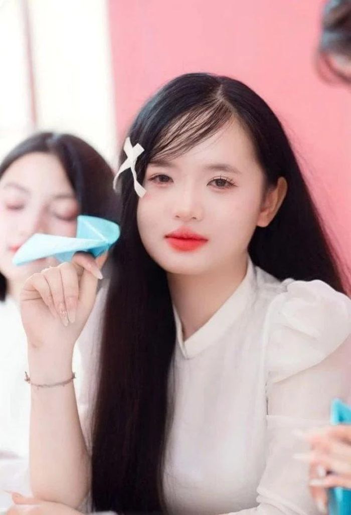Hoàng Thị Loan, học sinh Trường Cao đẳng Nông nghiệp Thanh Hóa. Ảnh: NVCC
