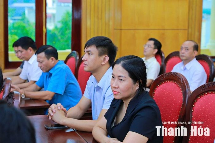 Đại biểu dự tại điểm cầu Tỉnh ủy Thanh Hóa.