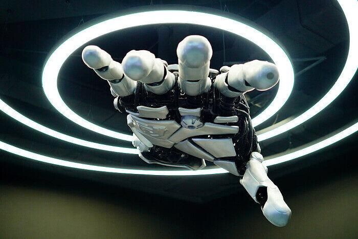 Một cánh tay robot trong triển lãm tại Bắc Kinh. (Ảnh: Getty Images).